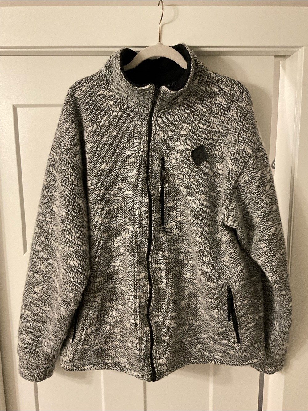 VTG J2 Softwear Colorado Marled Knit Full Zip Fleece Jacket XL